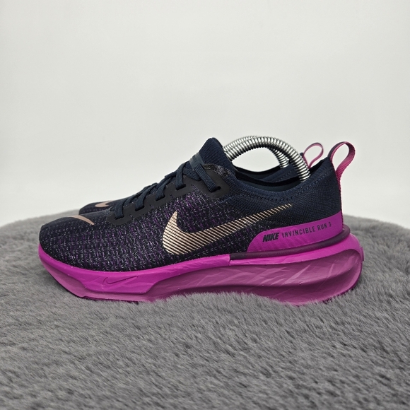 New Nike ZoomX Invincible Run 3 Armory Navy Vivid Grape Women's Shoes Size 6 - Picture 1 of 8